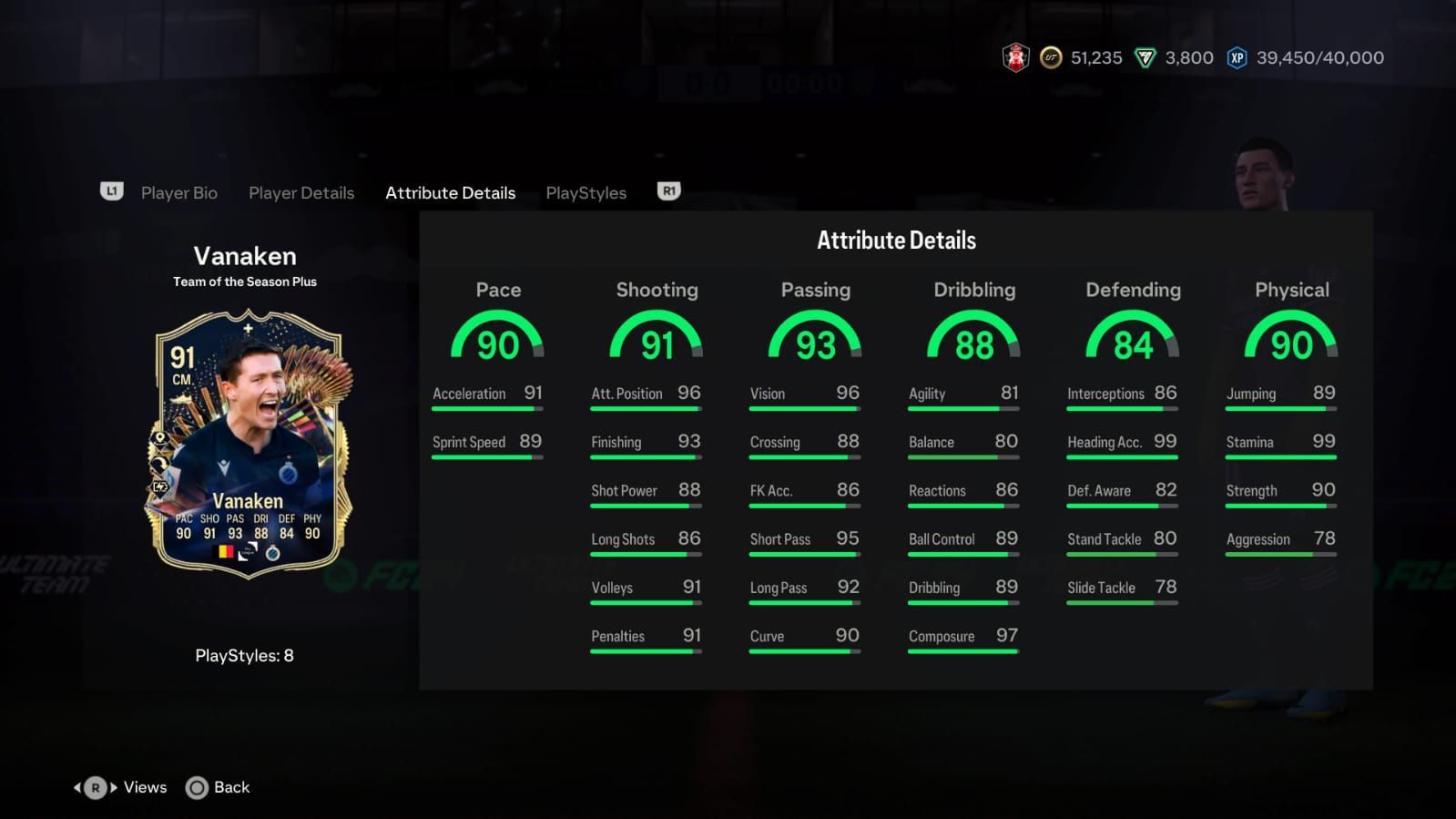 Vanaken has some amazing stats (Image via EA Sports)