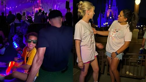 Giannis and wife, Mariah Riddlesprigger, took children to Disney World