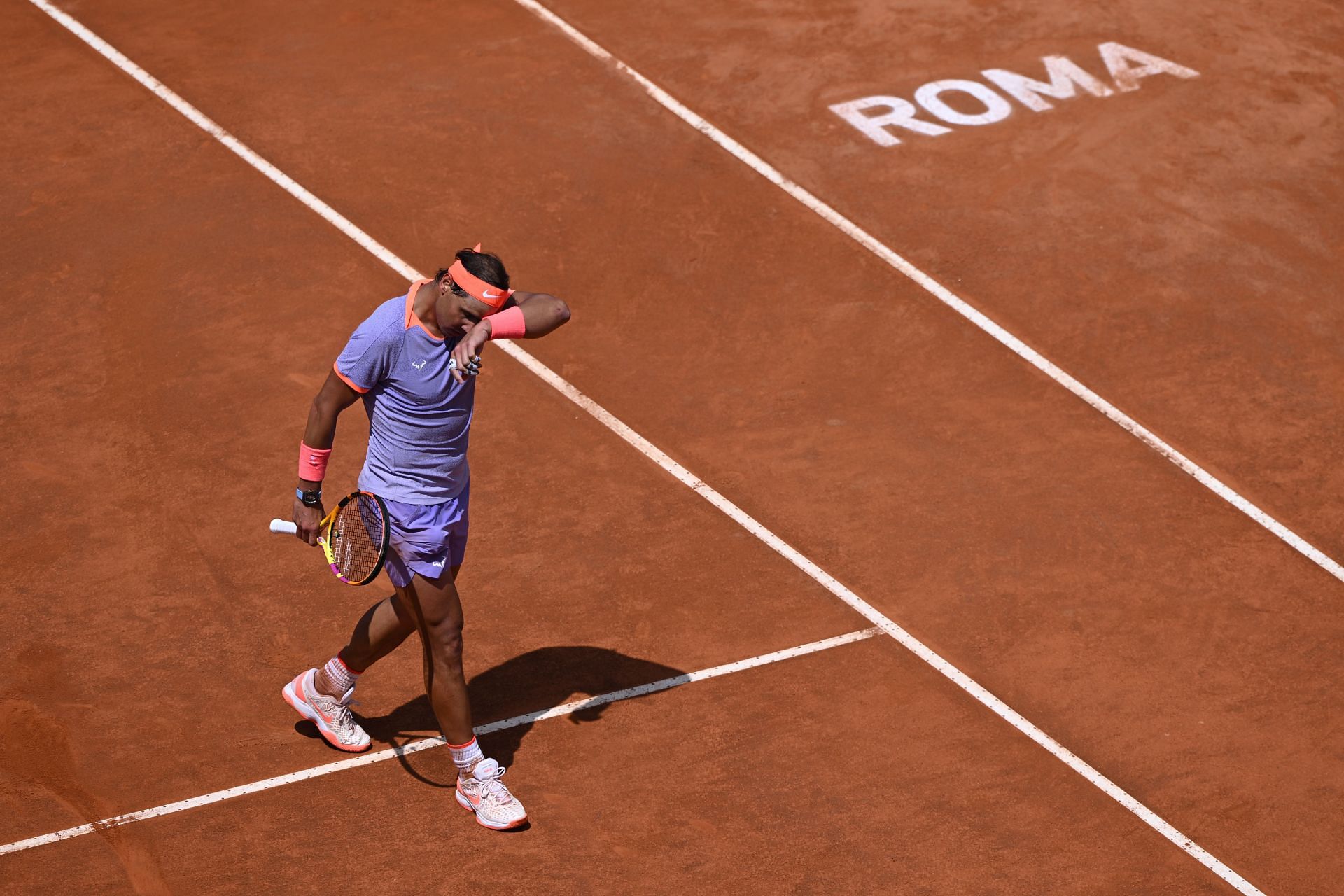 Rafael Nadal at the Italian Open.