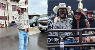 “My little country boy” - Colorado star Travis Hunter’s fiancée Leanna Lenee gushes over his rodeo-themed outfit