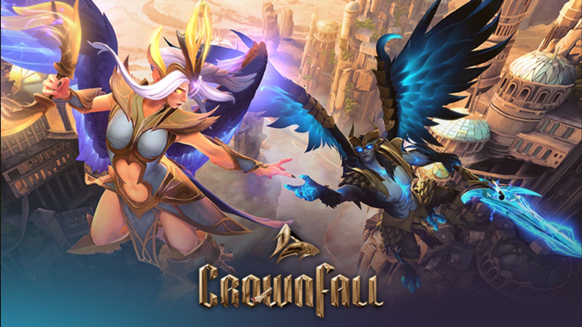 Skywrath Mage and Vengeful Spirit in the official Crownfall poster 