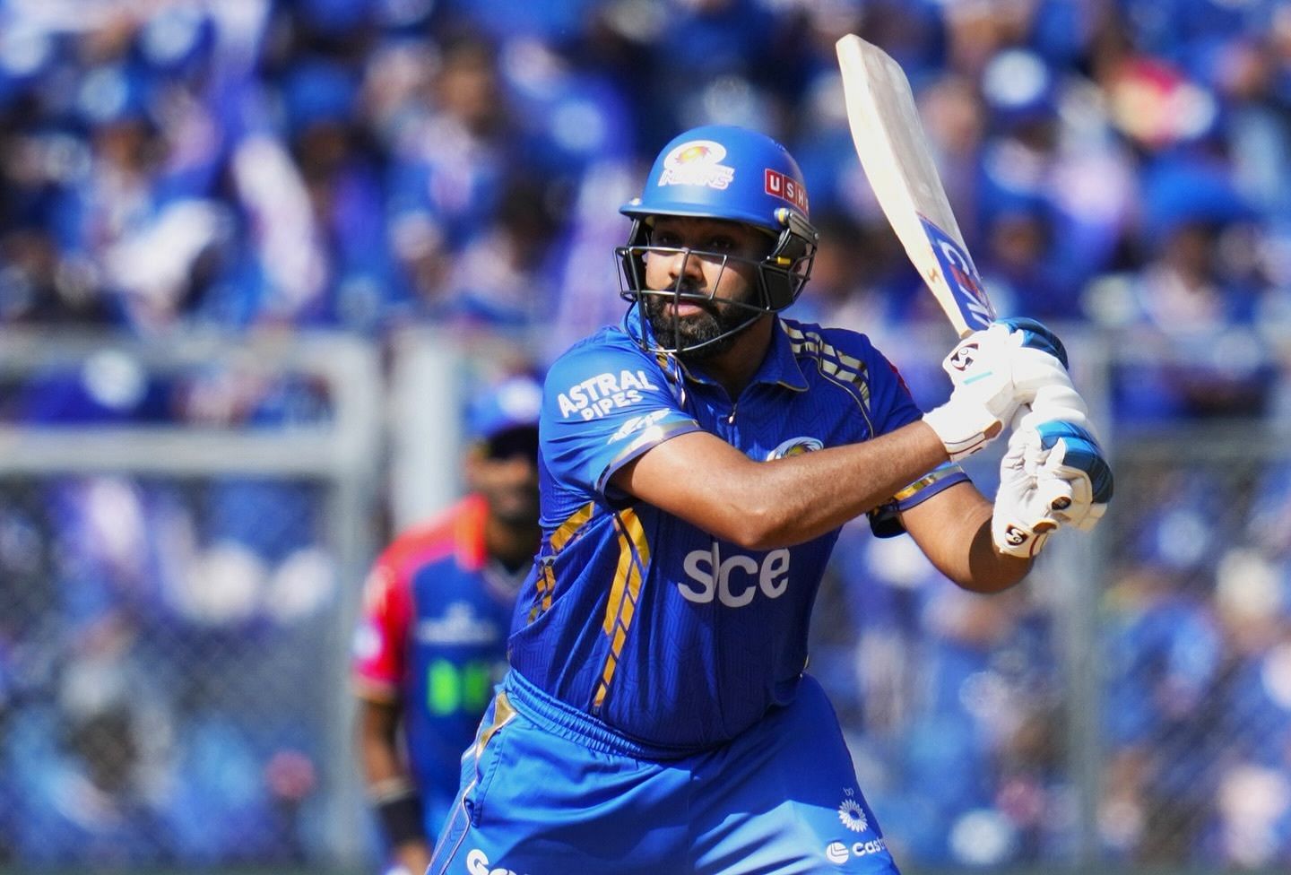 Rohit Sharma will look to continue his good run against KKR when they face off on May 3&nbsp;(Image via Instagram/@mumbaiindians)