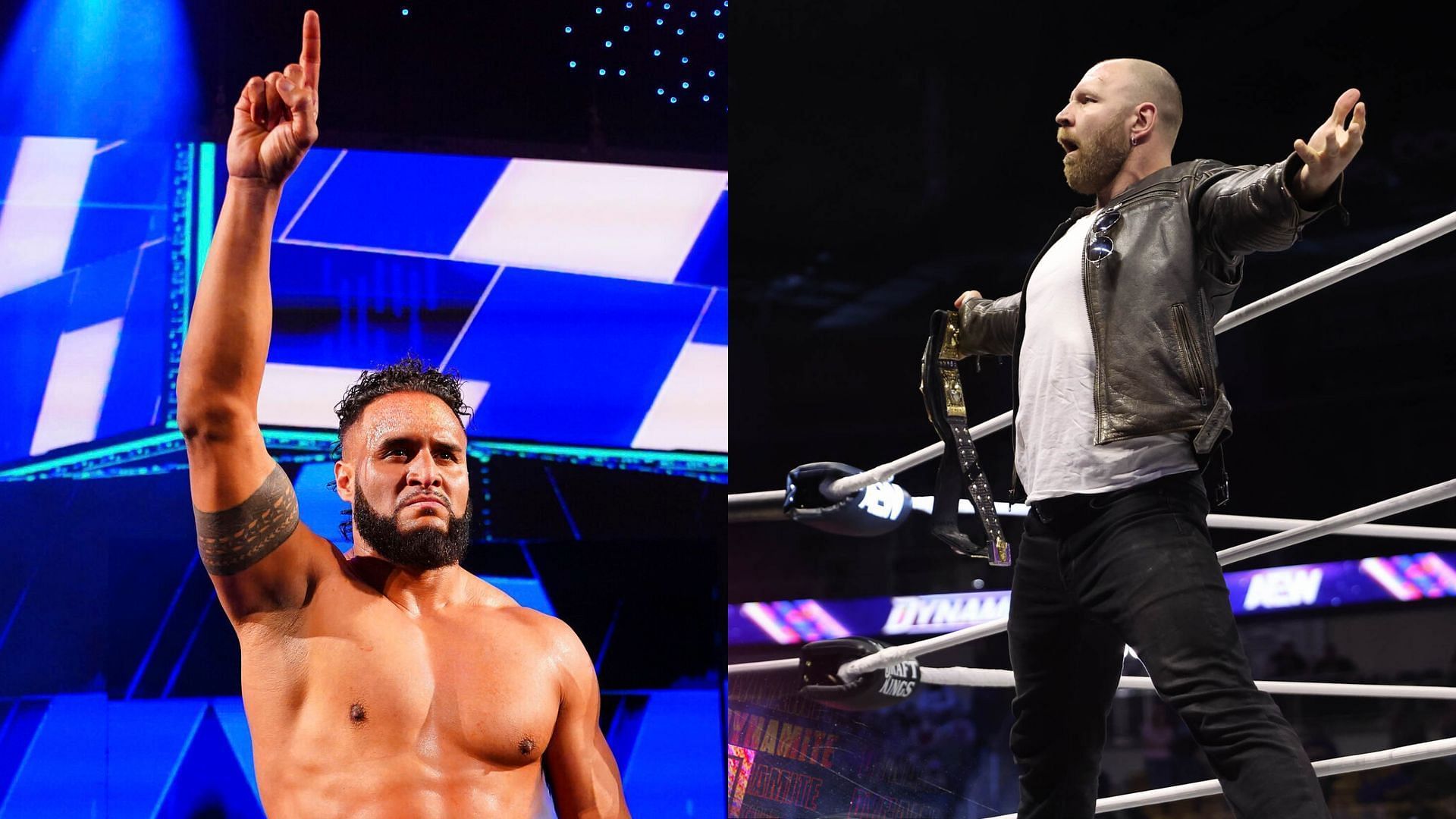 Tama Tonga and Jon Moxley are both top stars in their respective promotions [Photos courtesy of WWE and AEW