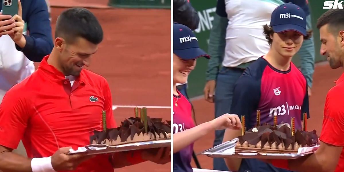 Novak Djokovic celebrates birthday at Geneva Open (Source: ATP Tour