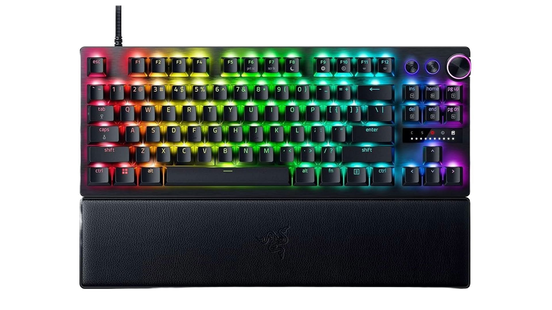 Tenkeyless keyboards offer functionality of a full-size in a compact size. (Image via Razer)