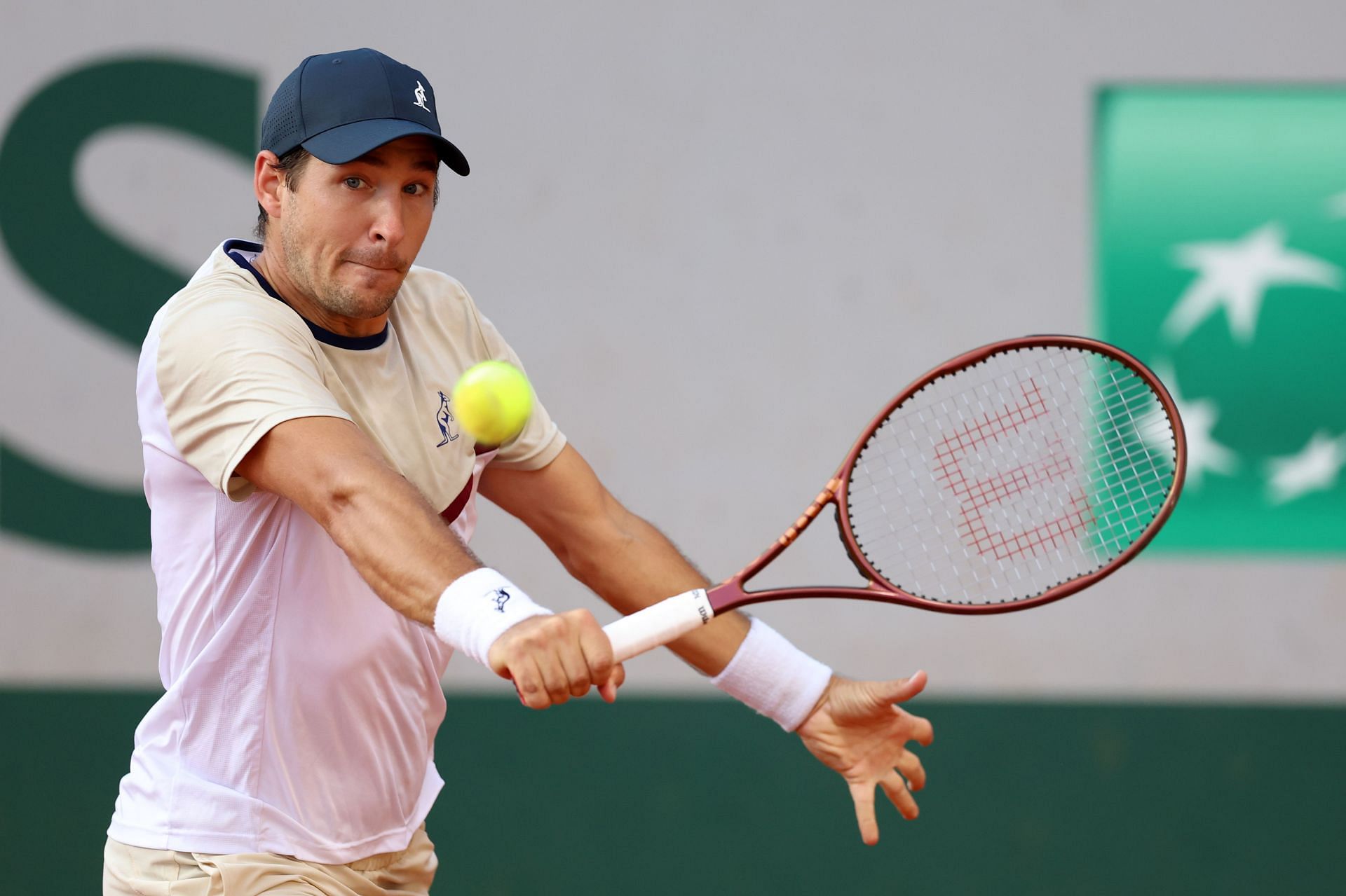 Dusan Lajovic at the 2024 French Open. (Photo: Getty)