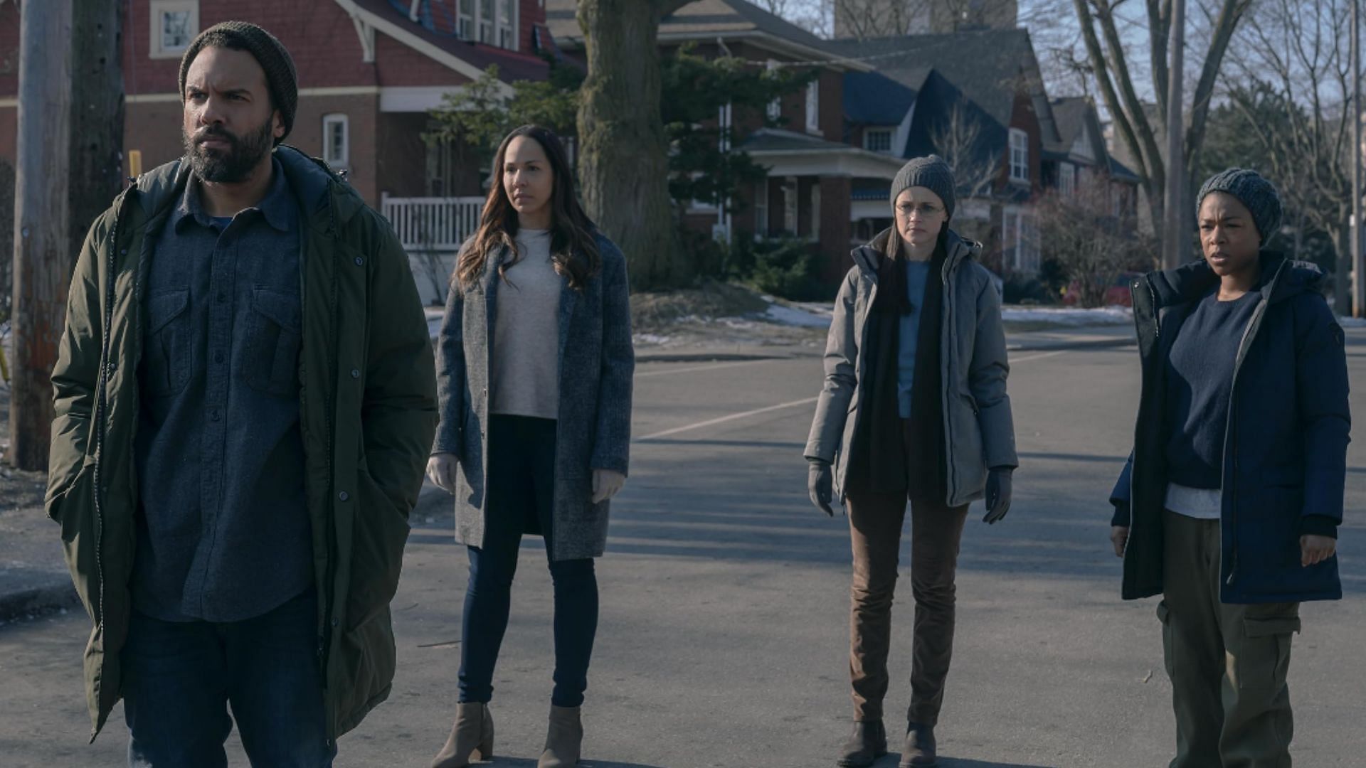 Alexis Bledel, Amanda Brugel, O-T Fagbenle, and Samira Wiley (Image via Hulu)