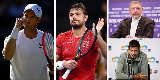 "2 legends" - Boris Becker and Juan Martin del Potro give positive reactions to Andy Murray and Stan Wawrinka's heartfelt moment post French Open 1R