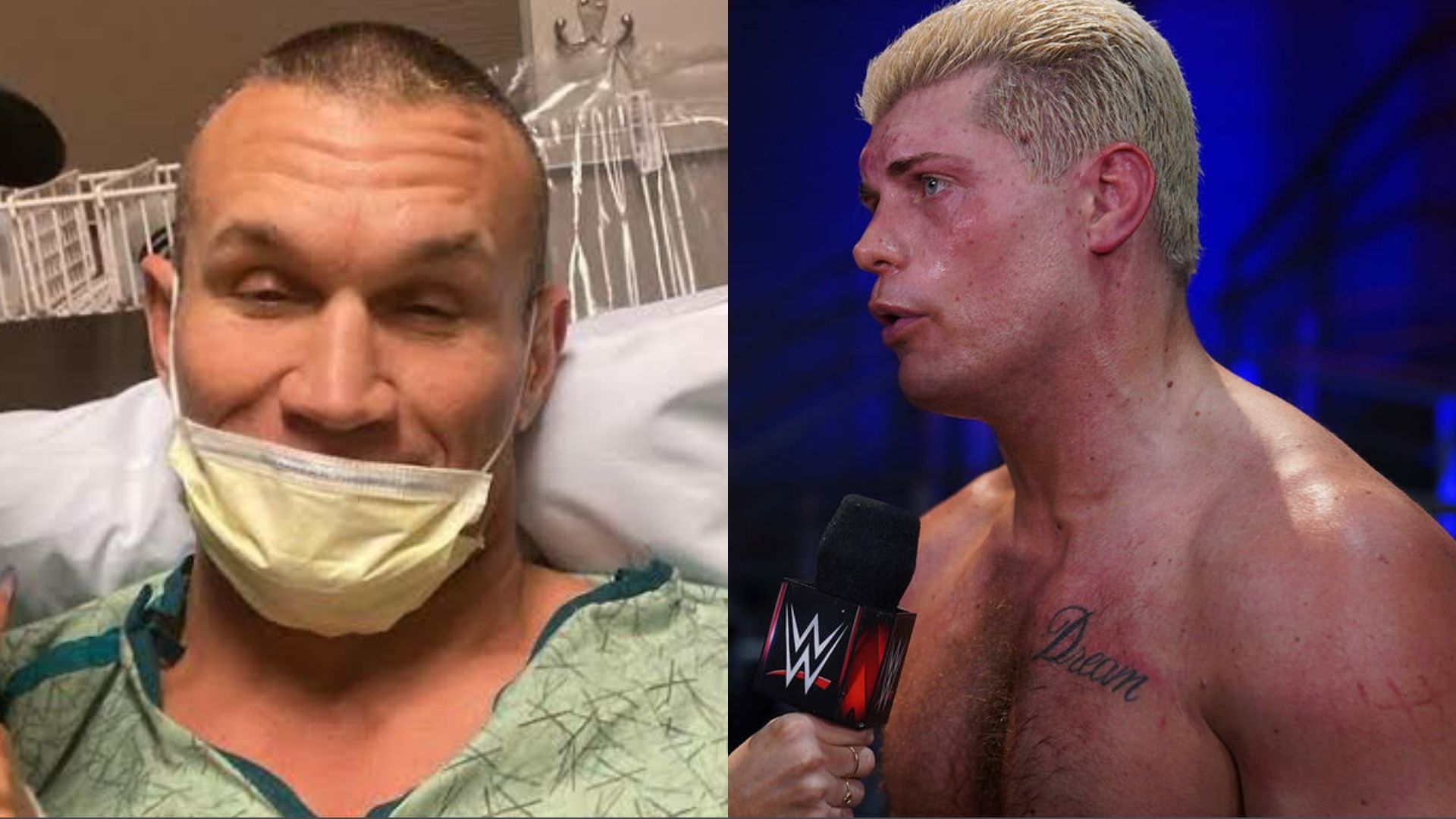 Randy Orton (left); Cody Rhodes (right)