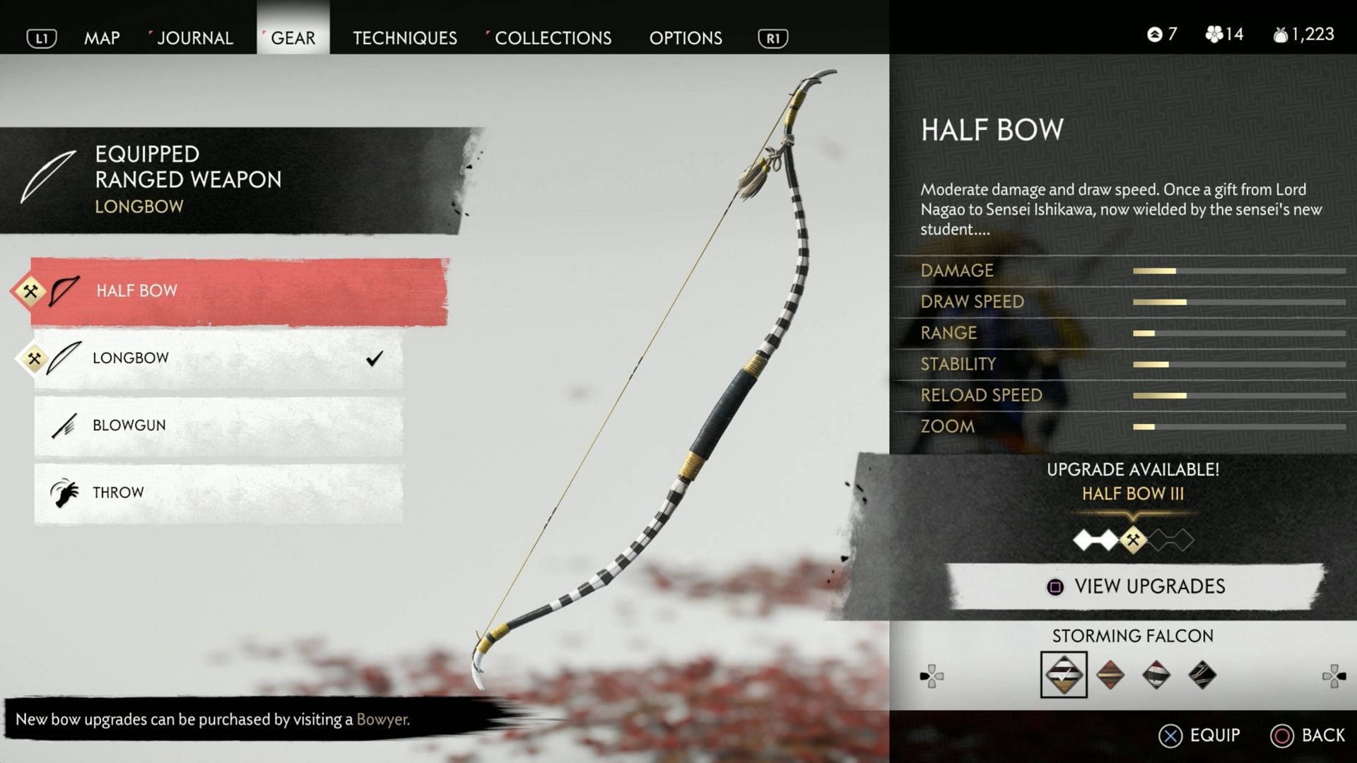 The first Ghost of Tsushima bow is one you can&#039;t miss (Image via Sucker Punch)