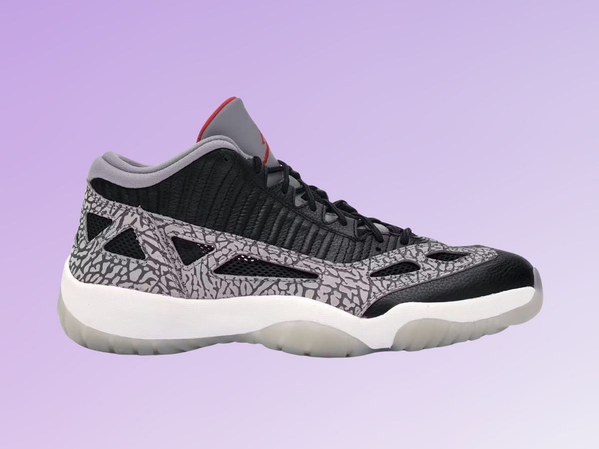 Air Jordan 11 Retro Low IE &quot;Black Cement&quot; (Image via StockX)