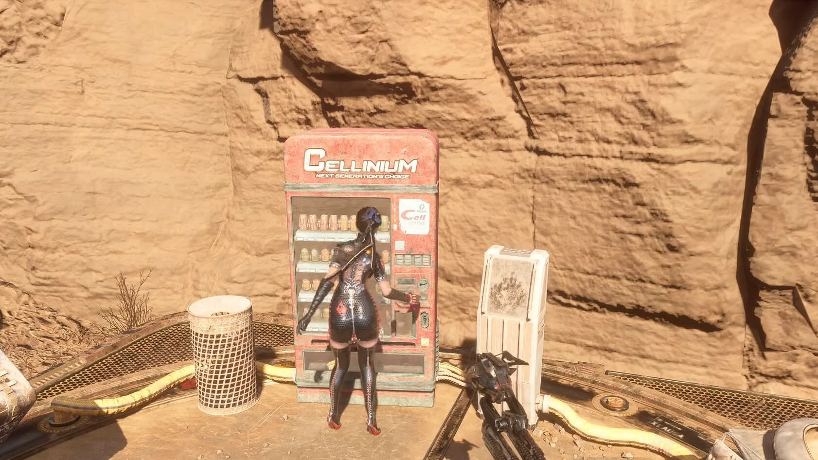 Stellar Blade camp in the Wasteland (Image via Sony Interactive Entertainment || YouTube/Gaming with Abyss)