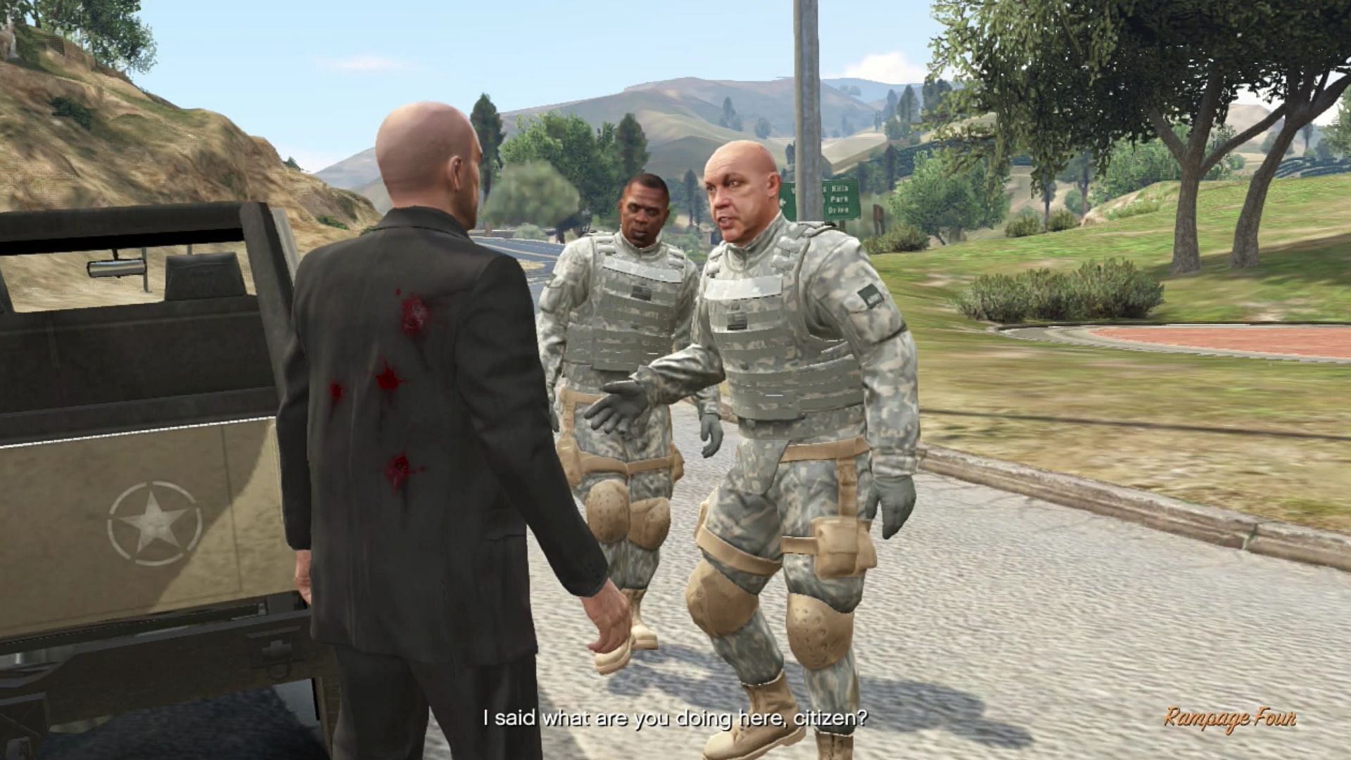 A screenshot from the Rampage missions in Grand Theft Auto 5 (Image via GTA Wiki)