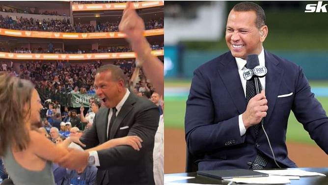 WATCH: Alex Rodriguez's touching reaction to daughter Natasha's surprise appearance during Timberwolves game