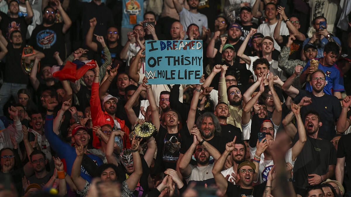 WWE fans at SmackDown in Lyon, France