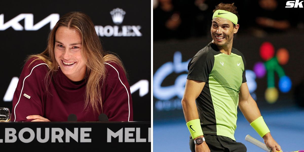 Aryna Sabalenka(L) and Rafael Nadal (Source: Getty)