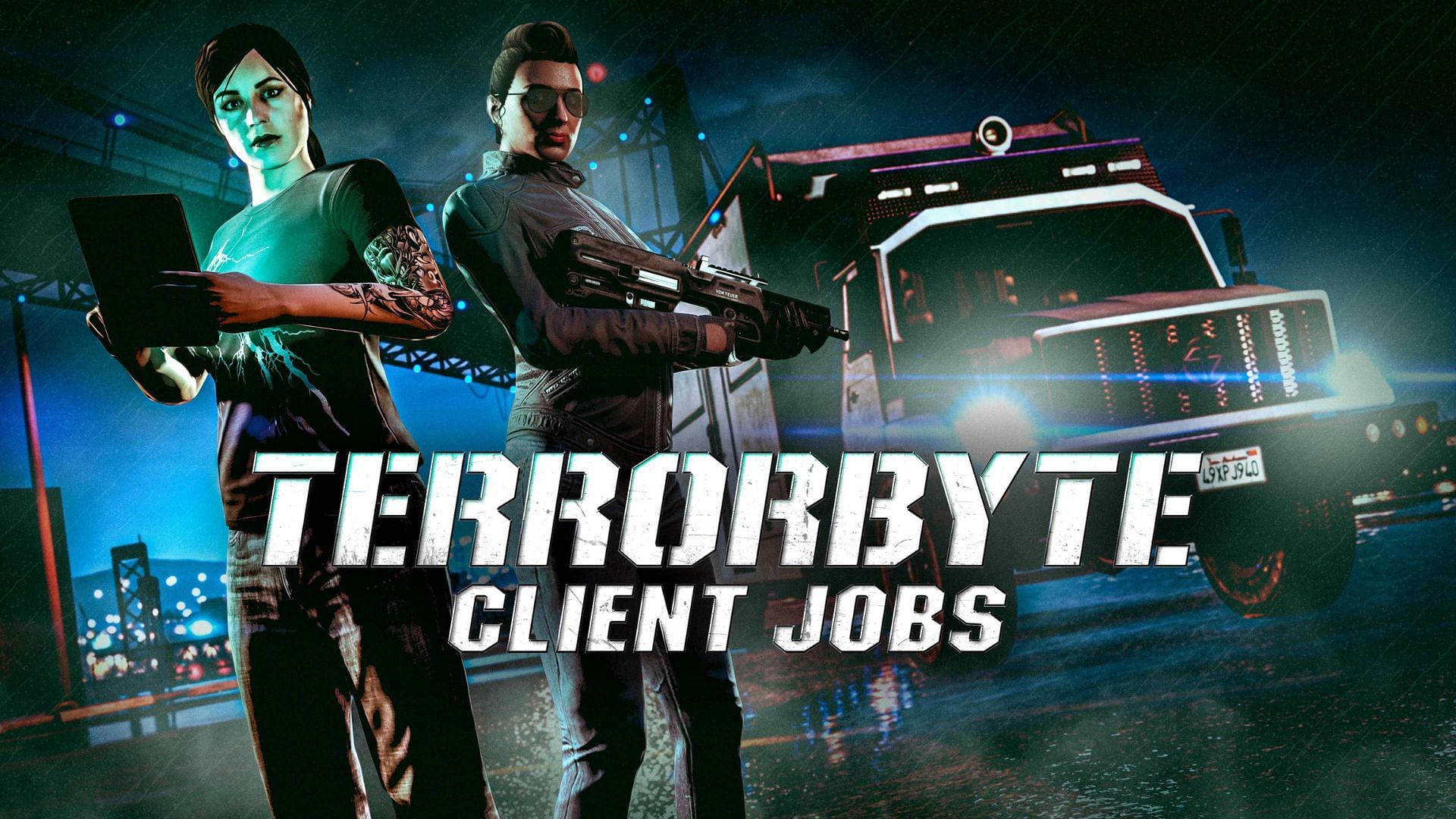An official image of Terrorbyte Client Jobs (Image via Rockstar Games)
