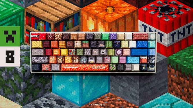Minecraft announces official keyboards and mouse pads merchandise