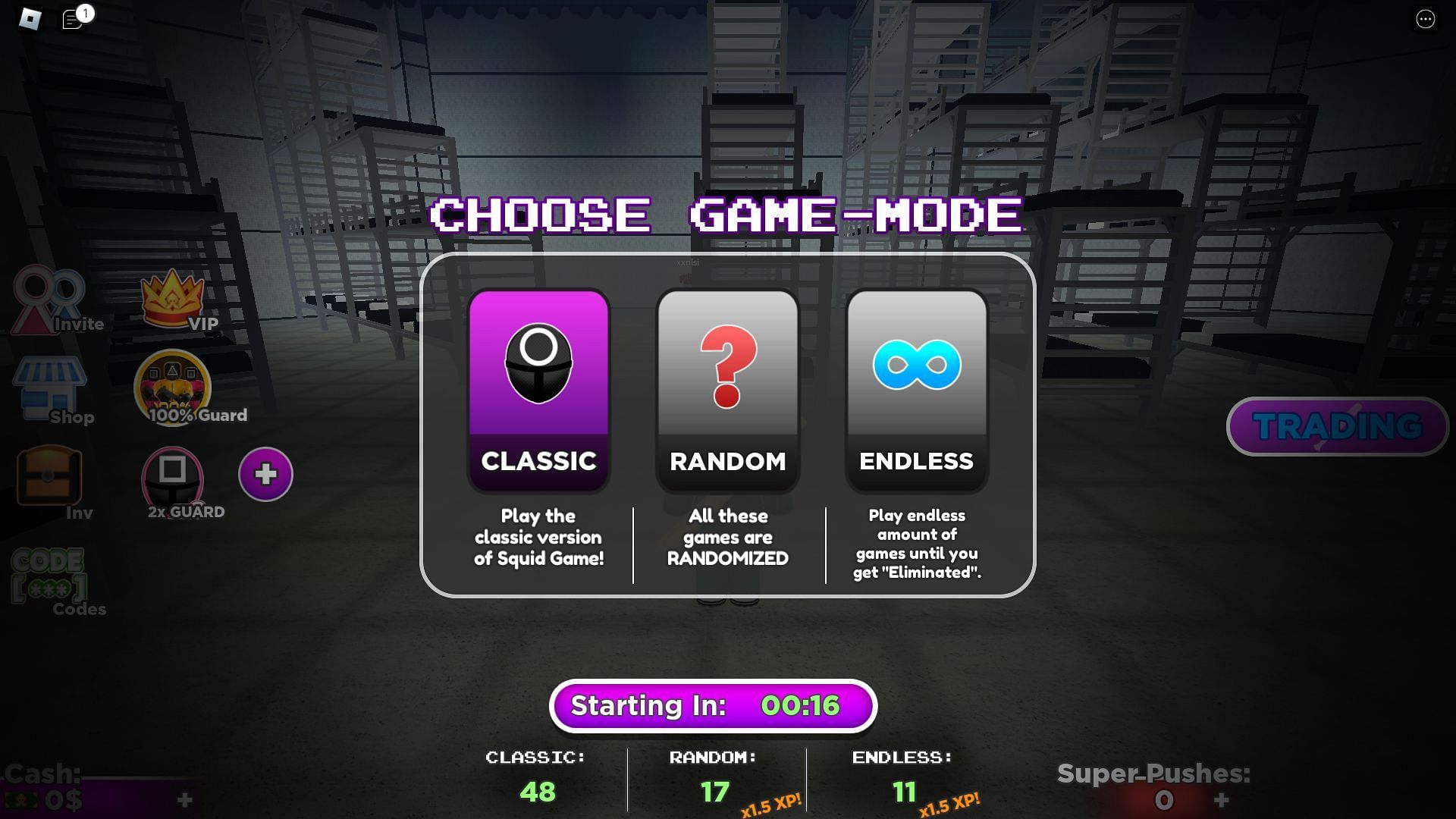 Selecting a game mode (Image via Roblox)