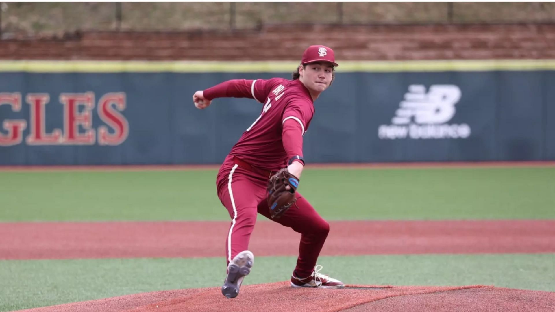 Florida State ace Jamie Arnold is 10-3 in 15 starts with a 2.45 ERA and has one save under his belt. (Image Source: https://seminoles.com/sports/baseball/roster/jamie-arnold/6716)