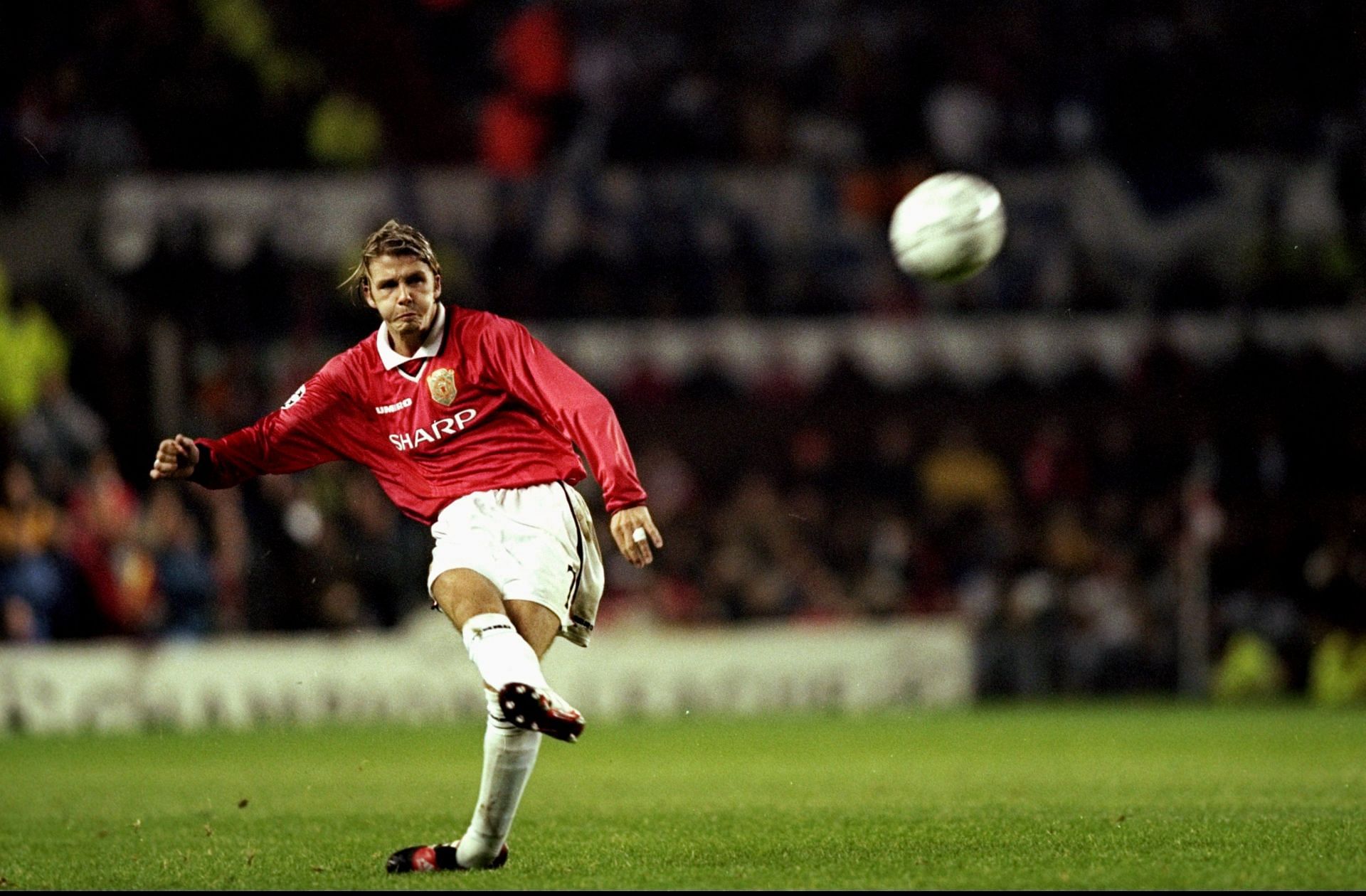 David Beckham of Manchester Utd (Credit: Michael Steele /Allsport)