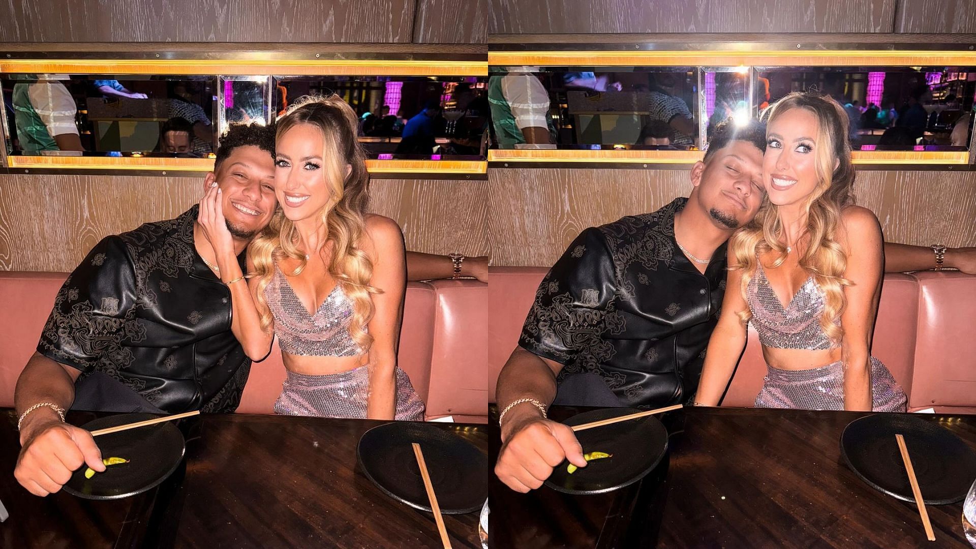 Patrick Mahomes and his wife Brittany spending the weekend in Miami