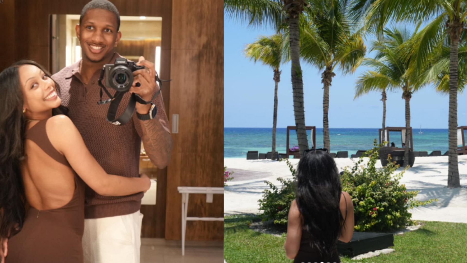 Michael Penix Jr. and his girlfriend Olivia Carter took a vacation to Jamaica.