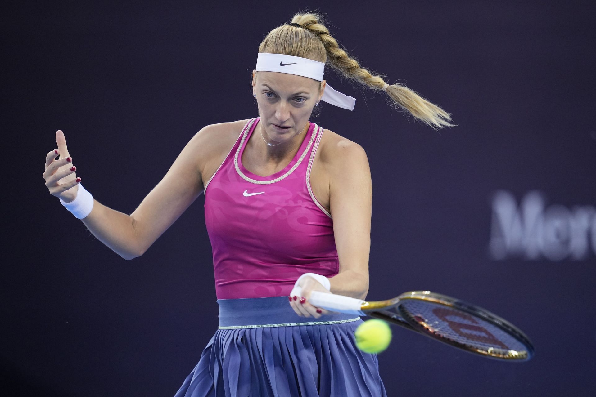 Petra Kvitova in action at the 2023 China Open