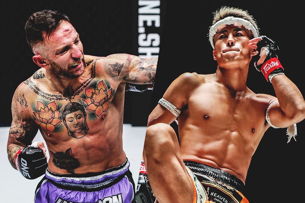 Liam Harrison (left) and Katsuki Kitano (right) meet at ONE 167. [Photos via: ONE Championship]