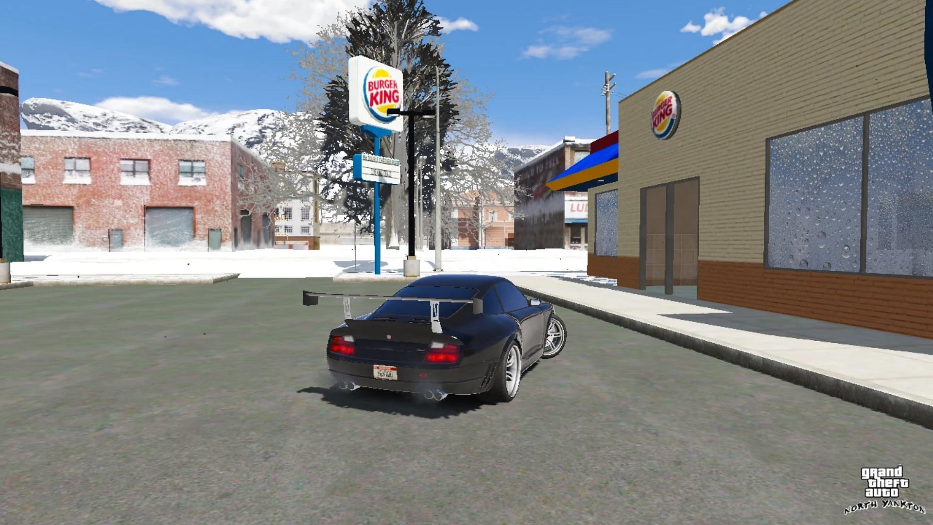 A screenshot from the North Yankton DLC mod (Image via Dekurwinator)