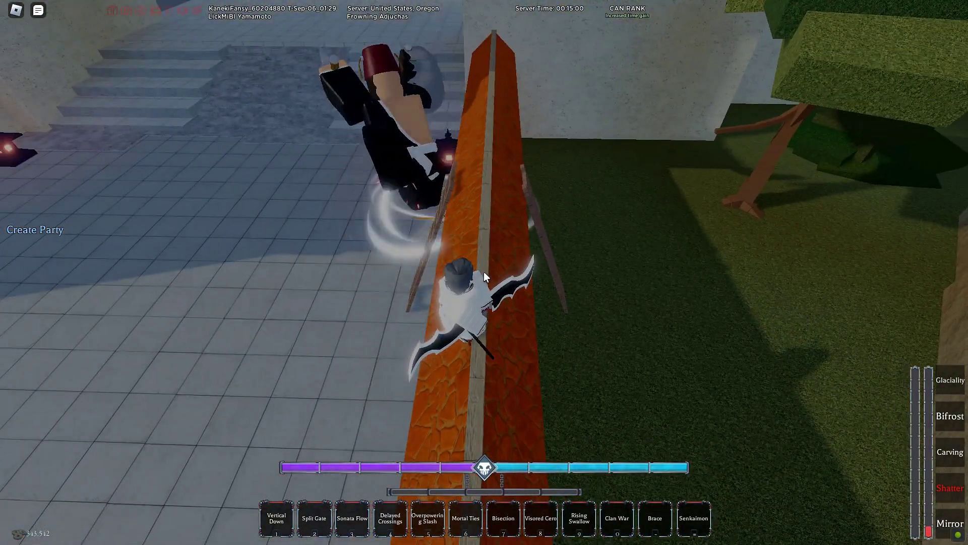 Fighting Jidanbo in Soul Society (Image via Roblox || Zion on YouTube)