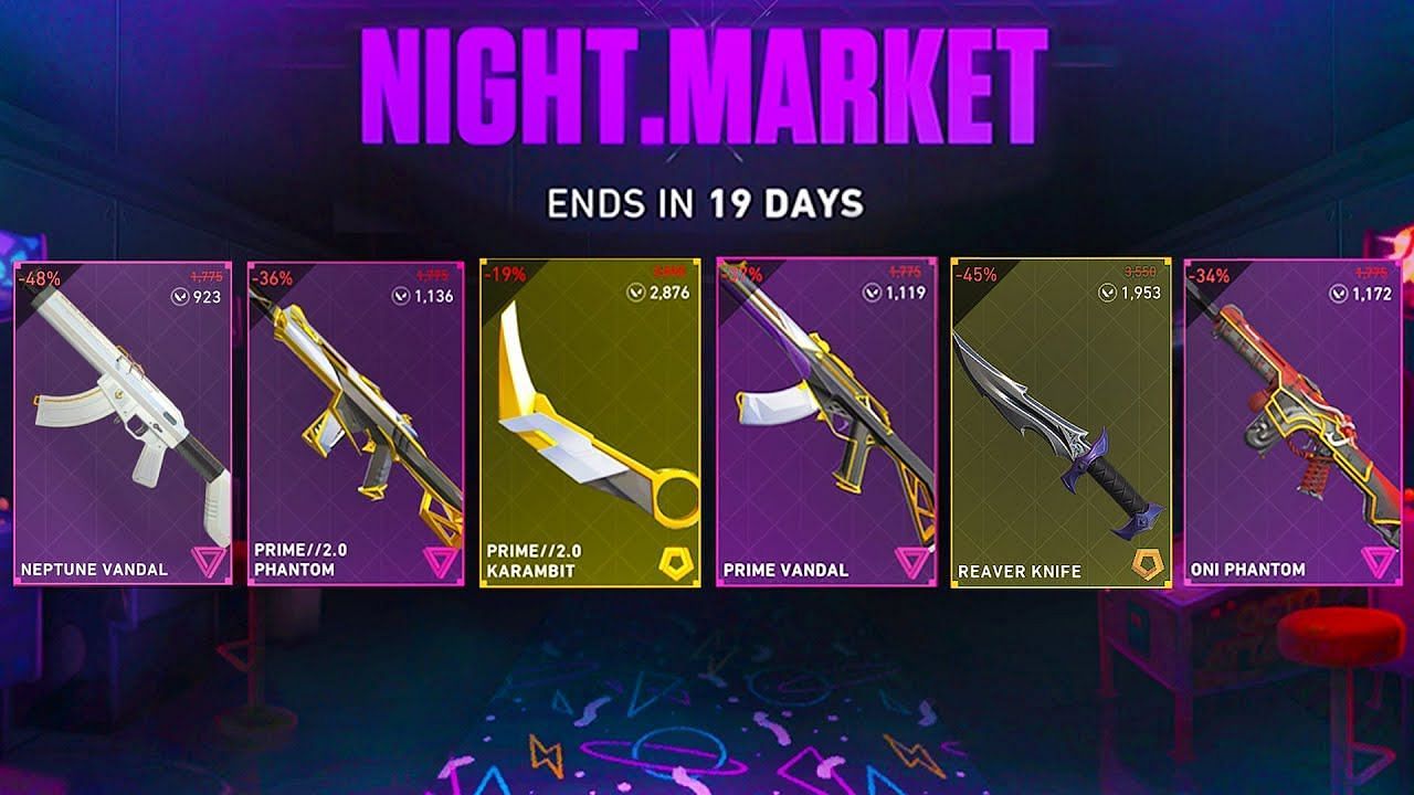 Valorant Night Market in-game look (Image via Riot Games || YouTube/Dittozkul)