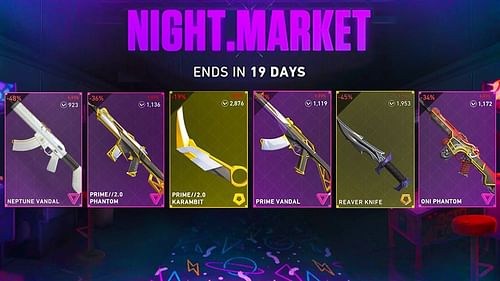 Valorant Night Market in-game look (Image via Riot Games || YouTube/Dittozkul)