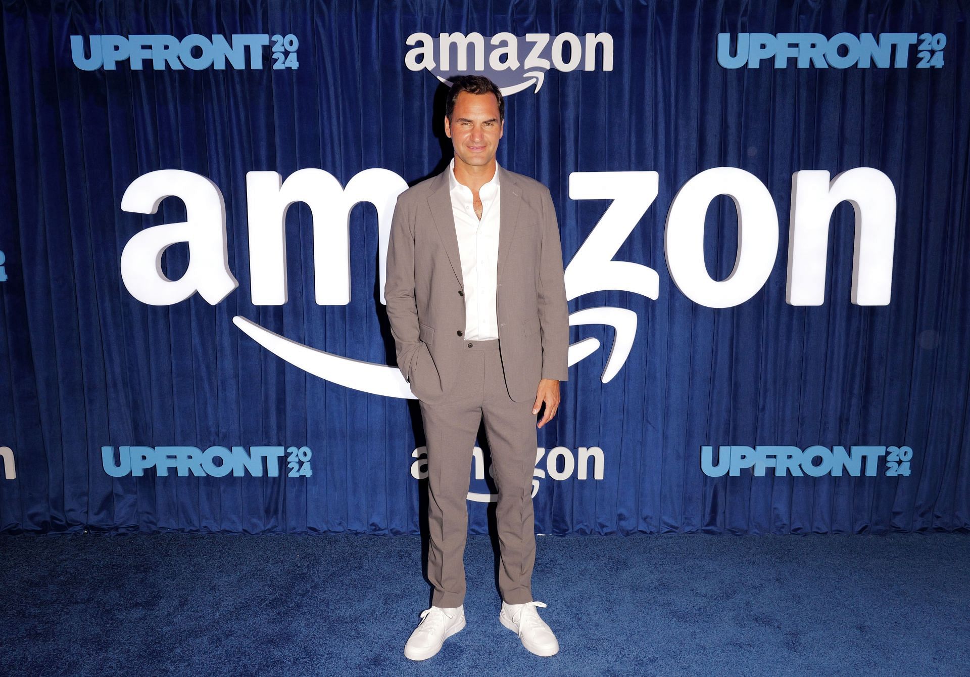 Roger Federer at the Amazon Debuts Inaugural Upfront Presentation