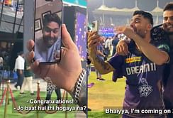 [Watch] "Bhaiyya, I'm coming on 28th"- Rinku Singh on video call with Rishabh Pant after KKR's win vs SRH in IPL 2024 final