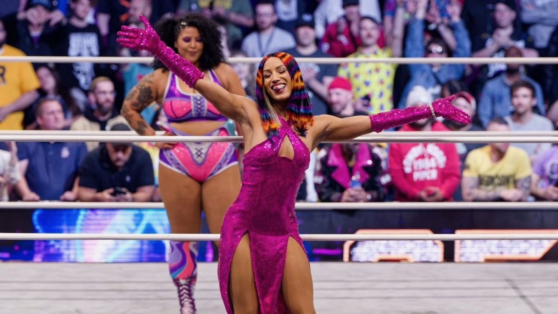 Mercedes Mon&eacute; is a former WWE Superstar who is now with AEW [Photo courtesy of her twitter account]
