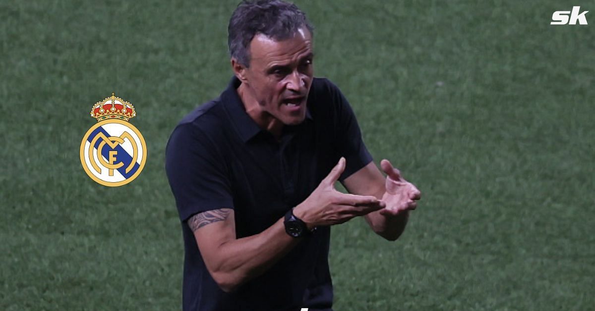PSG boss Luis Enrique looks on