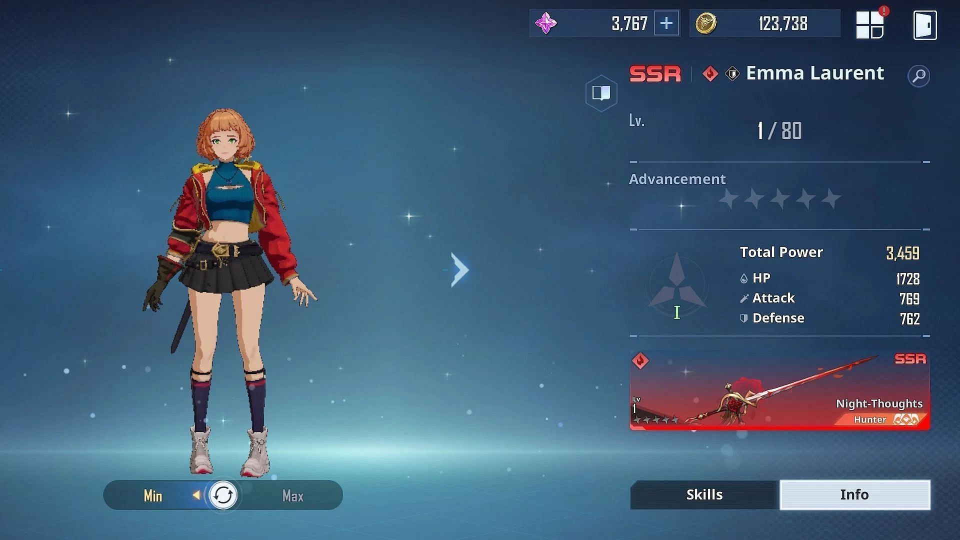 Emma Laurent is among the best characters to reroll for in Solo Leveling Arise (Image via Netmarble)