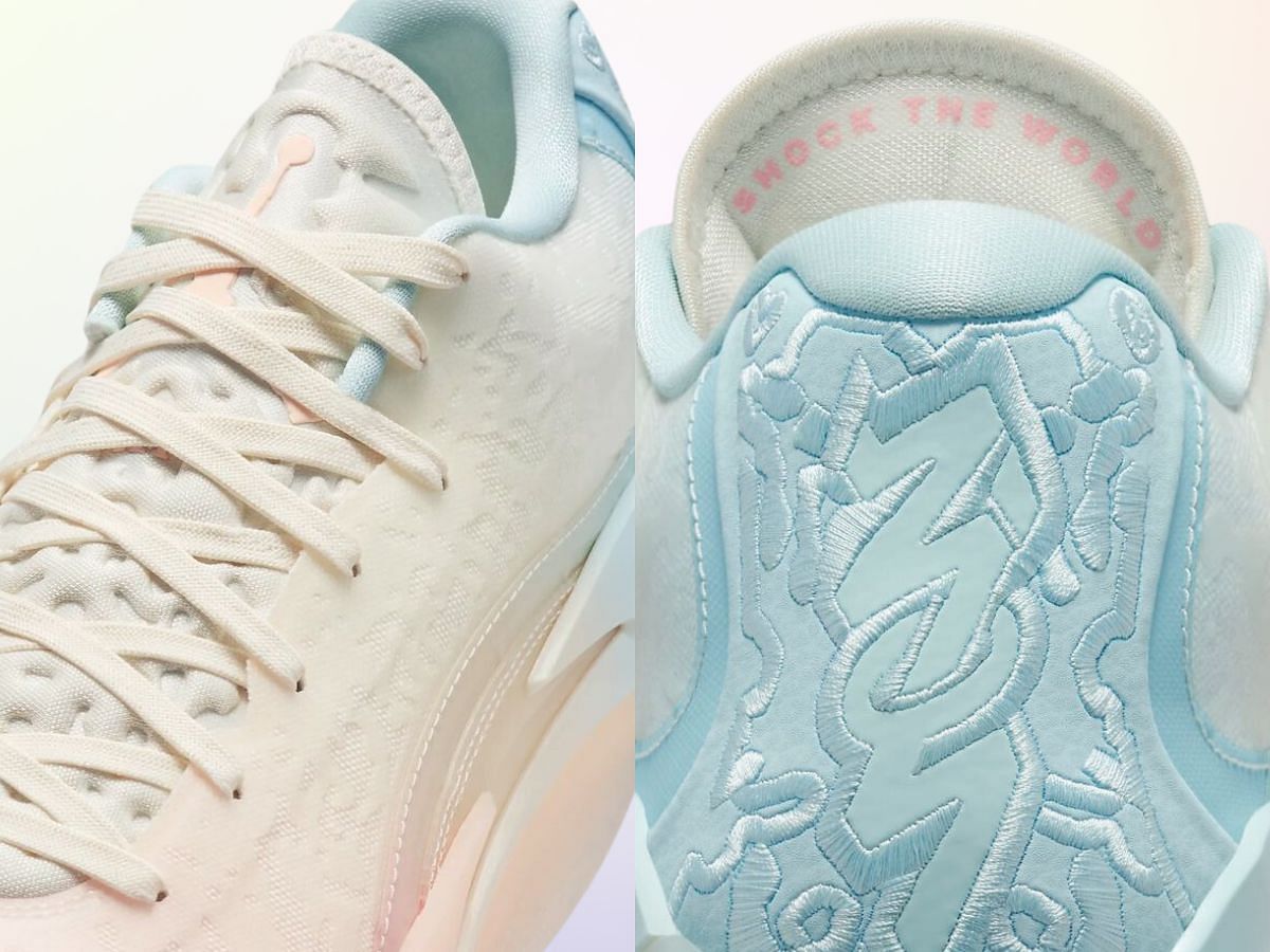 Here&#039;s a closer look at the heels and tongues (Image via Nike)