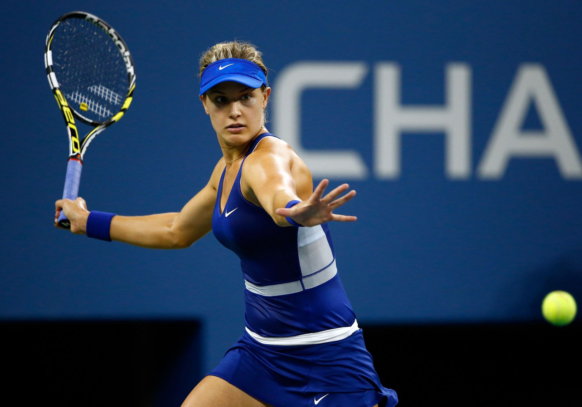 Eugenie Bouchard in action at the 2014 US Open