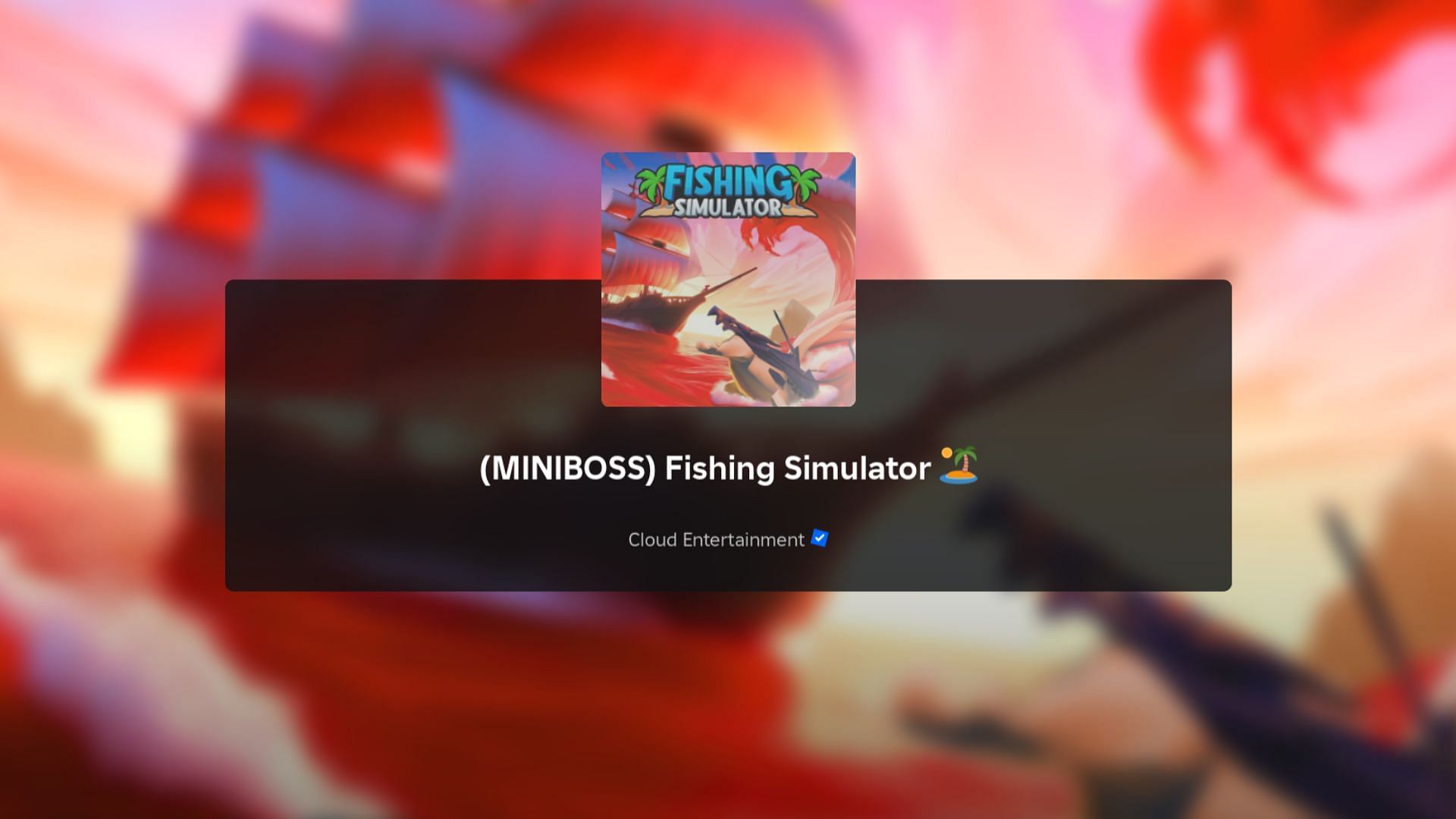 Fishing Simulator has a very relaxed gameplay (Image via Roblox)