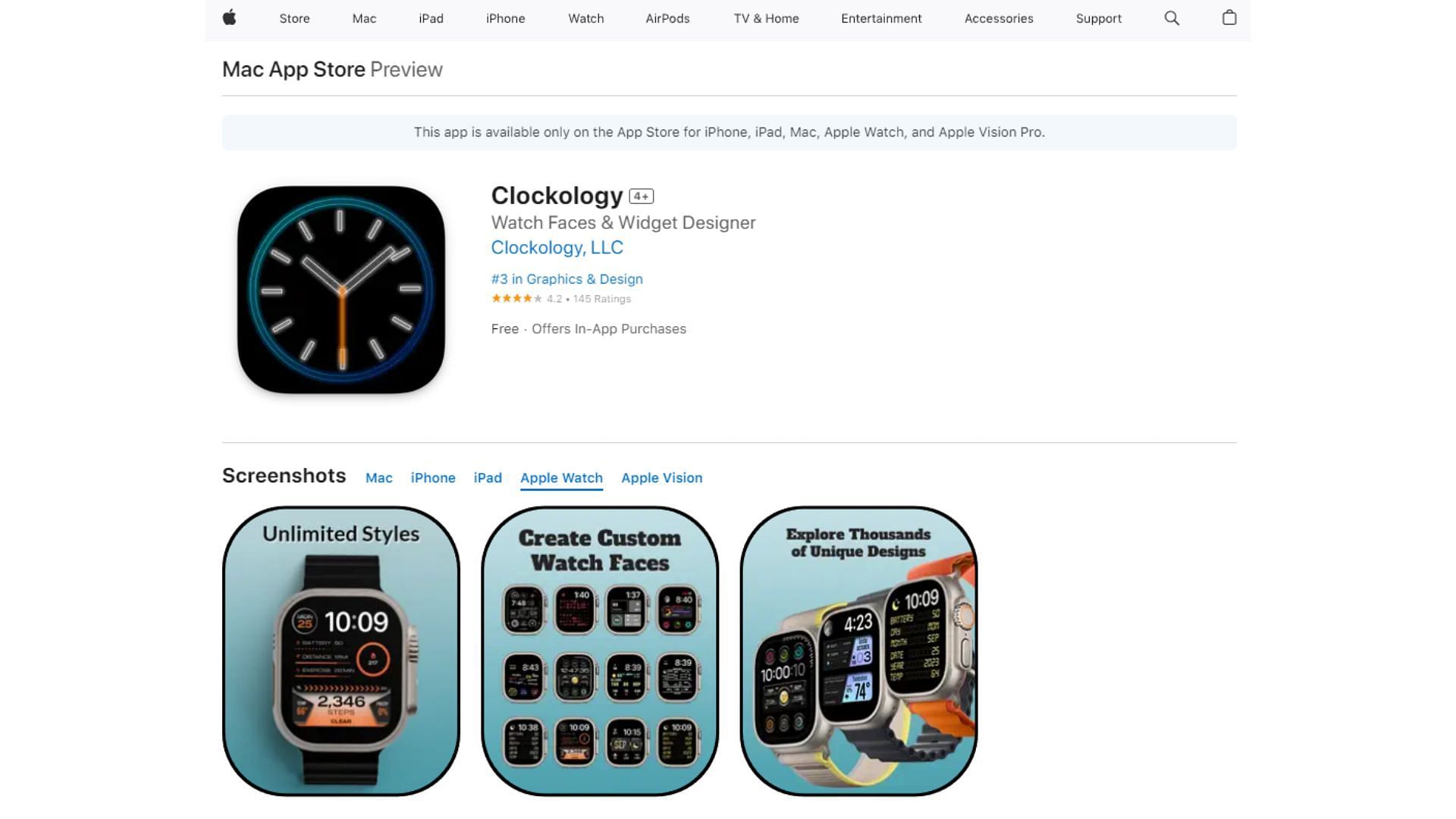 Clockology is quite easy to find in the App Store (Image via Clockology, LLC, Apple)