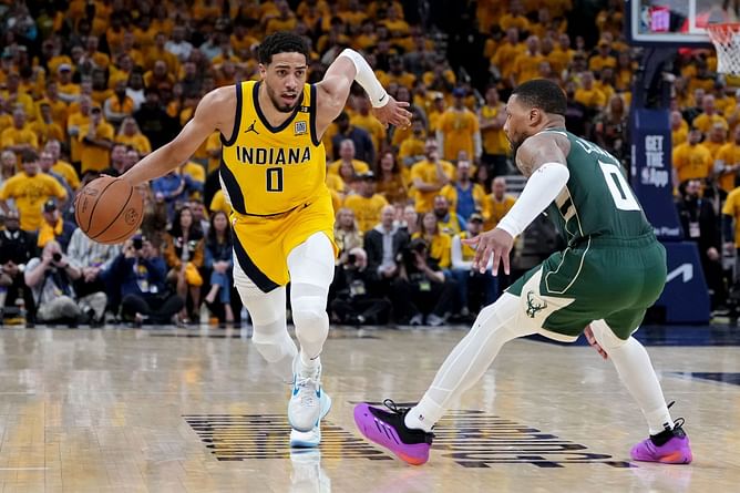 WATCH: Chaos erupts as Damian Lillard instigates Tyrese Haliburton during Pacers vs Bucks Game 6
