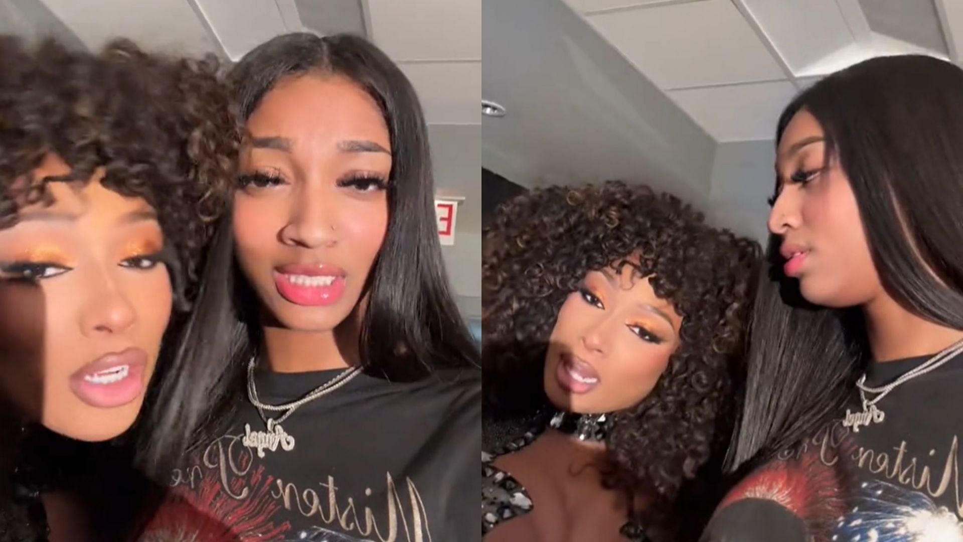 Angel Reese posts a TikTok with Megan Thee Stallion