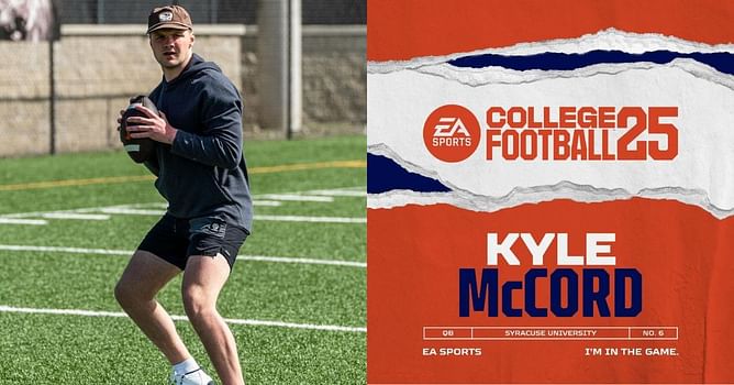 "Speed better be 75+": Syracuse QB Kyle McCord reacts to the unveiling of EA Sports College Football 25 trailer