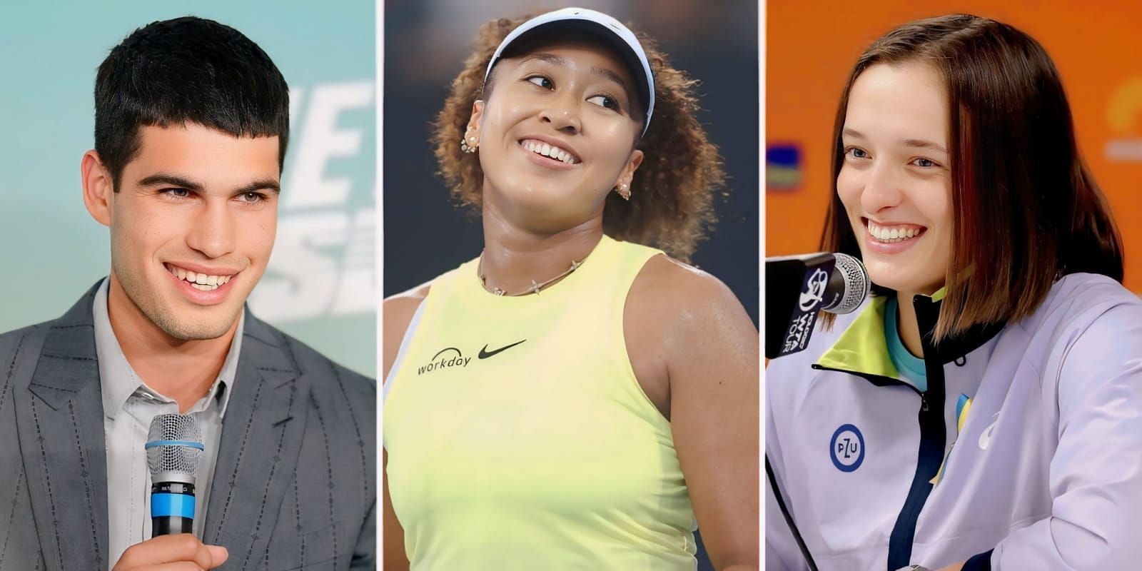 Tennis stars try the 