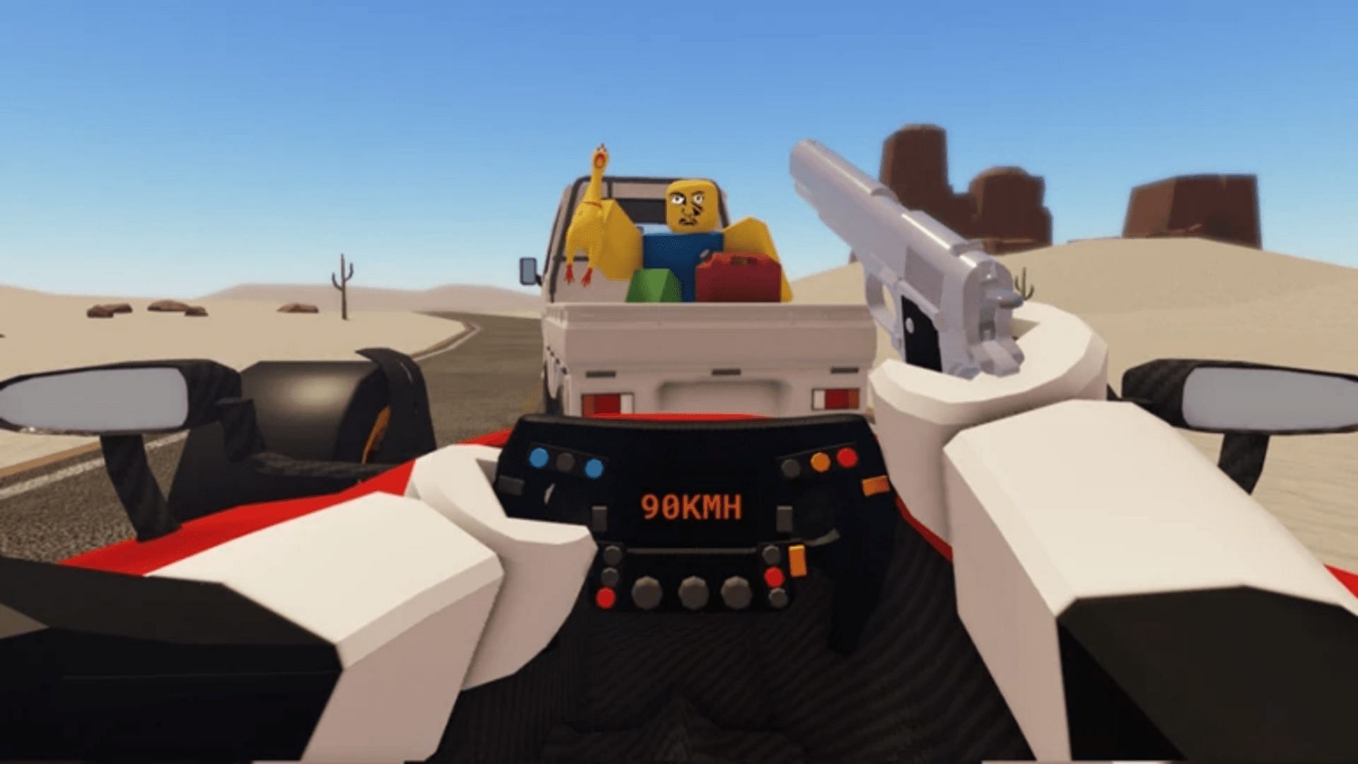 Official gameplay cover for A Dusty Trip (Image via Roblox)