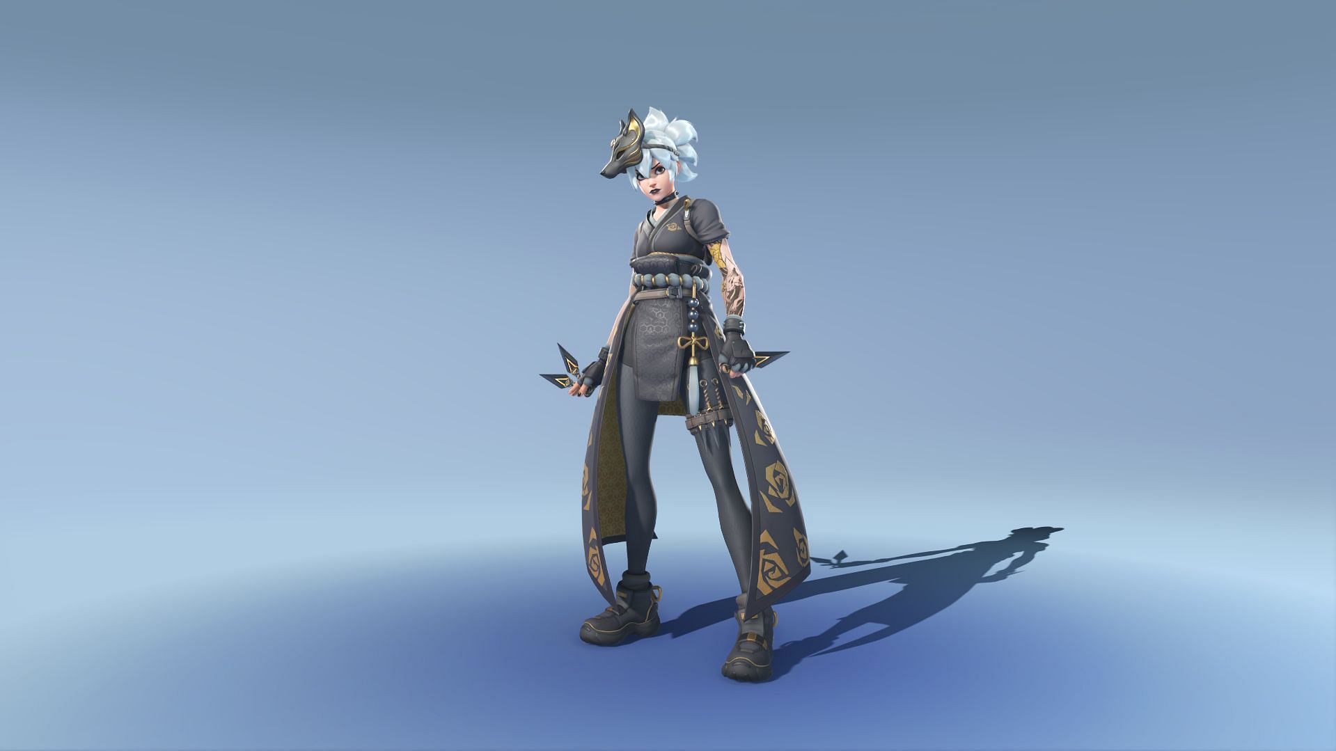 Kiriko&#039;s victory pose from the new bundle (Image via Blizzard Entertainment)