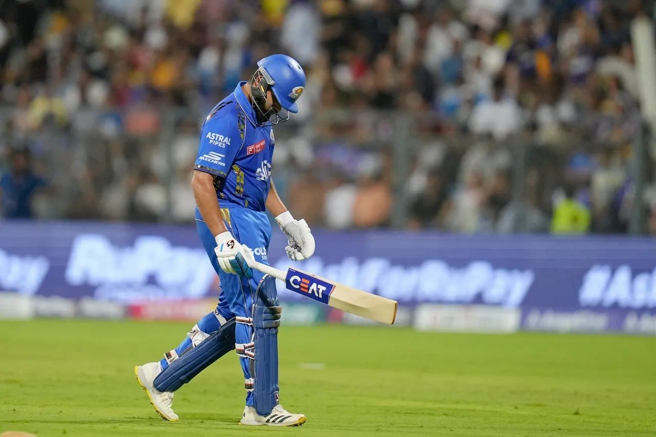 Rohit Sharma was dismsised cheaply during MI