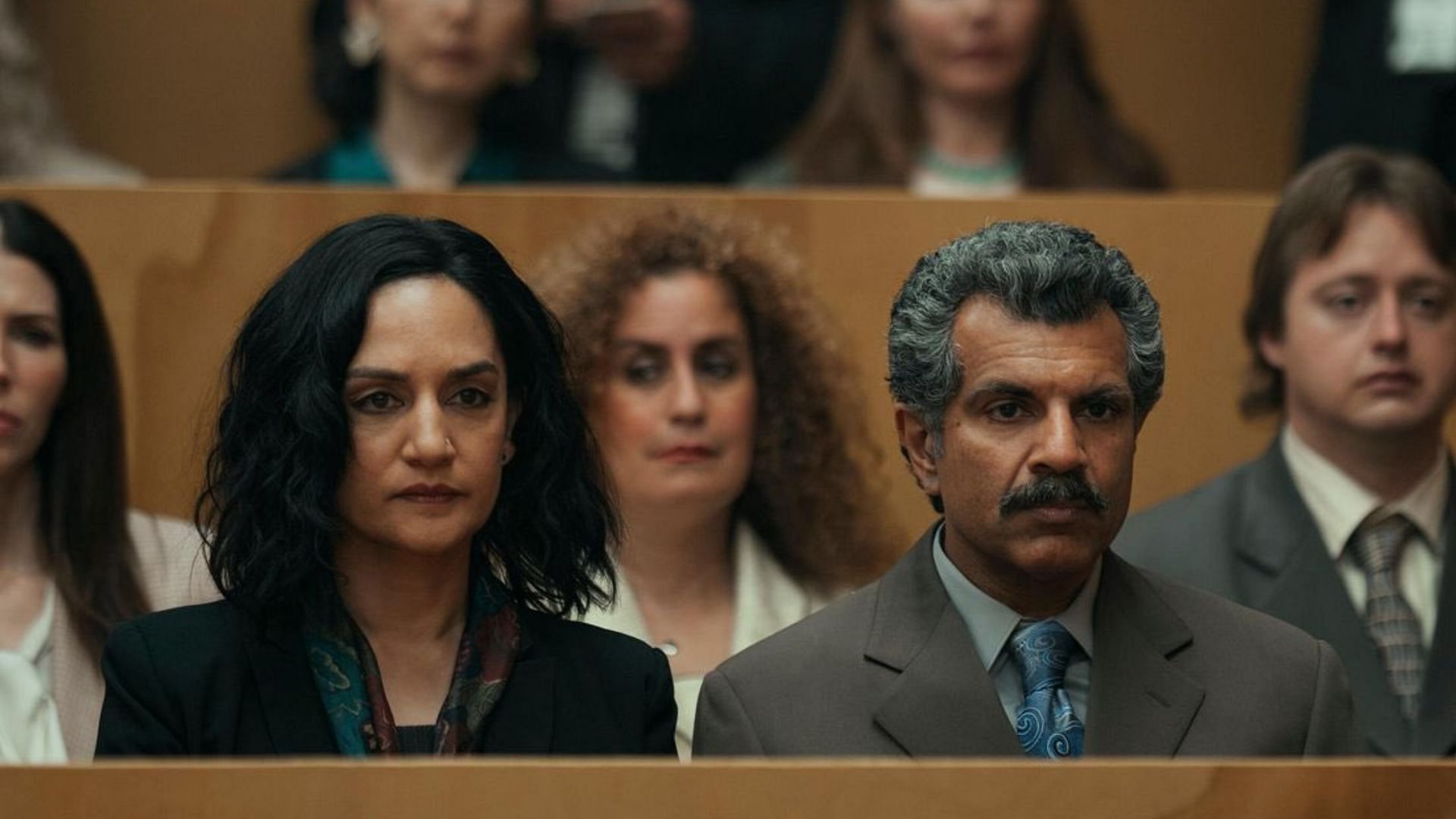 Archie Panjabi and Ezra Faroque Khan as Suman and Manjit Virk (Image via Hulu)